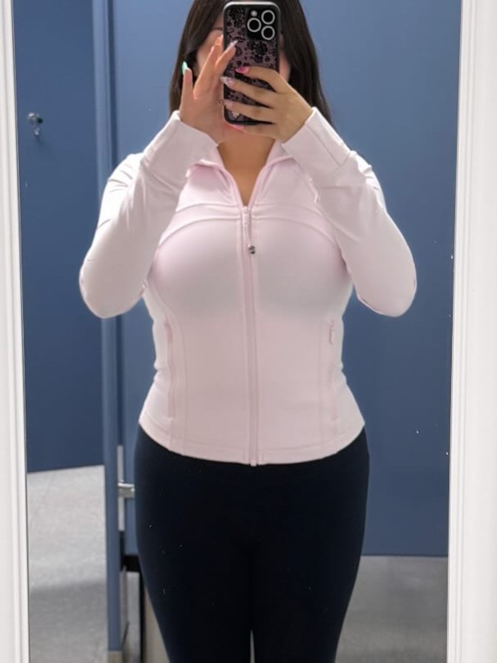 Lululemon Define Cropped Jacket in Blissful Pink